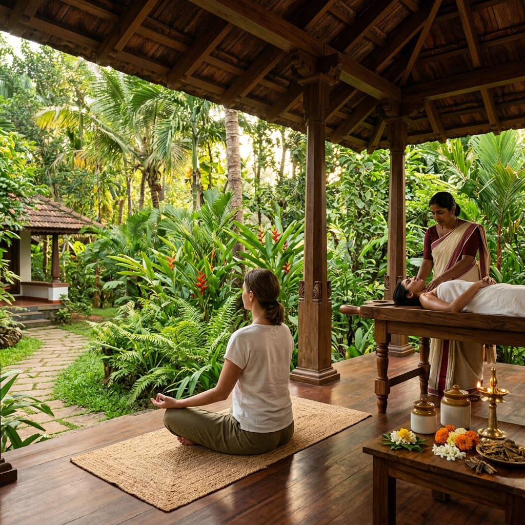 Serene Kerala Ayurveda retreat