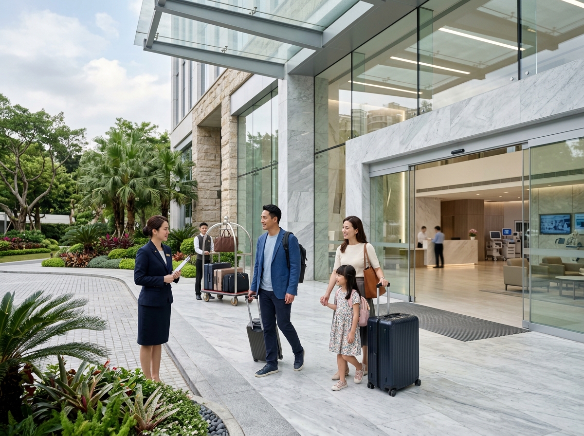 Modern medical care facility with advanced equipment